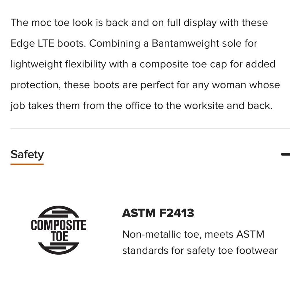 NWT Ariat Women’s Edge LTE Moc Composite Toe Work Boots | Brown Suede | Size 8 - Picture 9 of 16